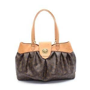 Louis Vuitton Botie Shoulder Bag Canvas Leather Monogram Brown